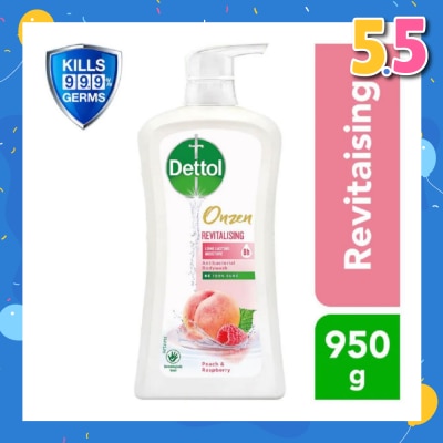 DETTOL Onzen Revitalising Body Wash Peach & Raspberry 950ml