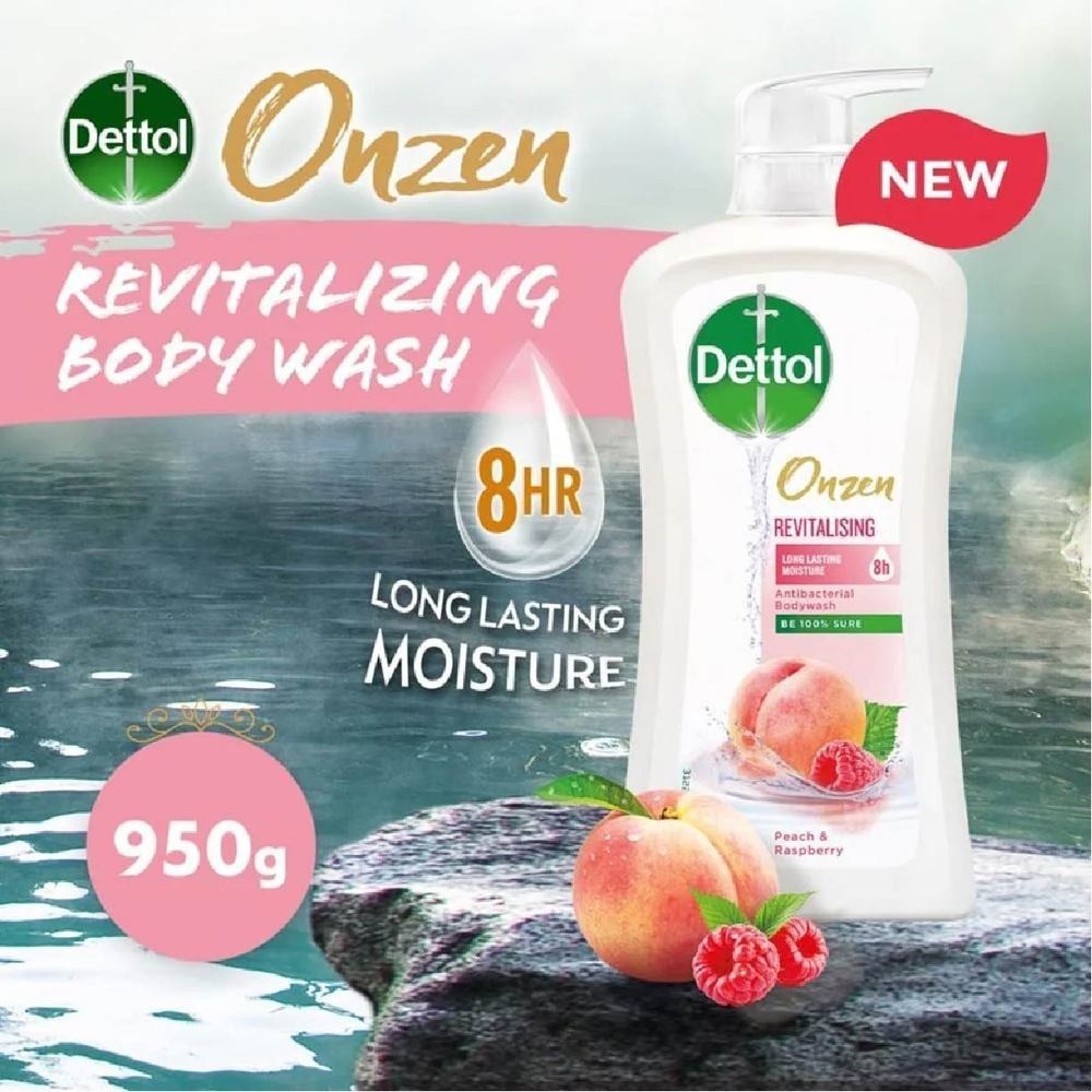 Onzen Revitalising Body Wash Peach & Raspberry 950ml