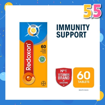 REDOXON Double Action Vitamin C & Zinc Immunity Tablet Chewables Orange 60s