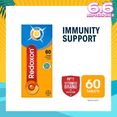 REDOXON Double Action Vitamin C & Zinc Immunity Tablet Chewables Orange 60s