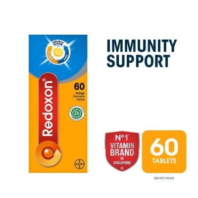 REDOXON Double Action Vitamin C & Zinc Immunity Tablet Chewables Orange 60s