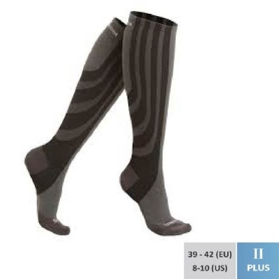 JML Sankom Patent Sock Plus Size 2 Grey (Size 39-42EU 8-10US) Set