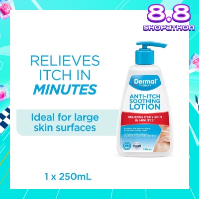 DERMAL THERAPY Anti-itch Soothing Lotion (For Normal To Dry + Itchy + Sensitive + Eczema-Prone Skin) 250ml