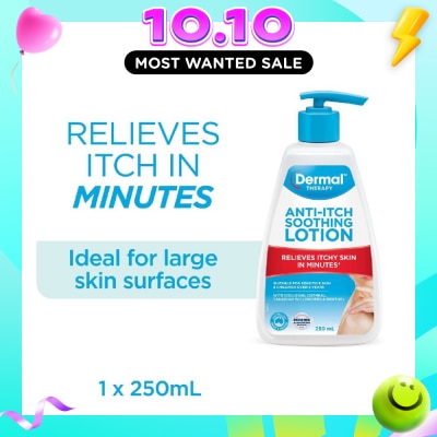 DERMAL THERAPY Anti itch Soothing Lotion (For Normal To Dry + Itchy + Sensitive + Eczema Prone Skin) 250ml image