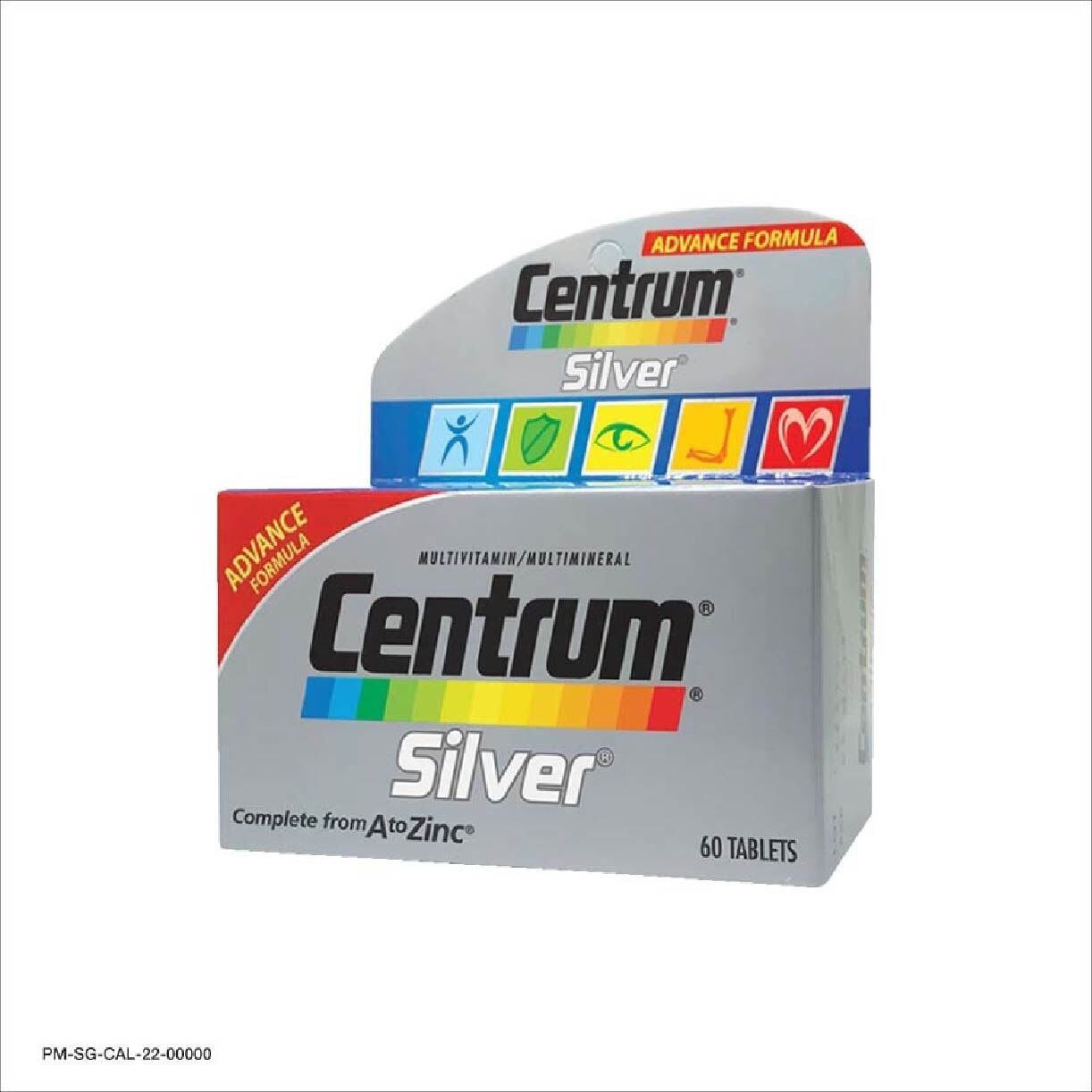 Silver Multivitamin & Multineral Tablets for Adults 50+ (Complete from A to Zinc) 60s (Expiry: Feb`2025)