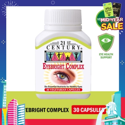 21ST CENTURY Eyebright Complex Vegetarian Capsules (Eye Health Support) 30s