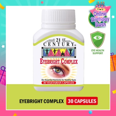 21ST CENTURY Eyebright Complex Vegetarian Capsules (Eye Health Support) 30s