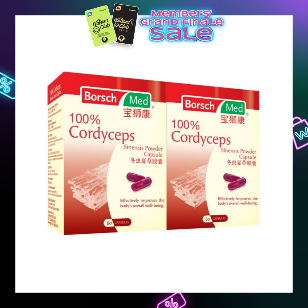 100% Cordyceps Sinensis Powder 2 x 60 Capsules