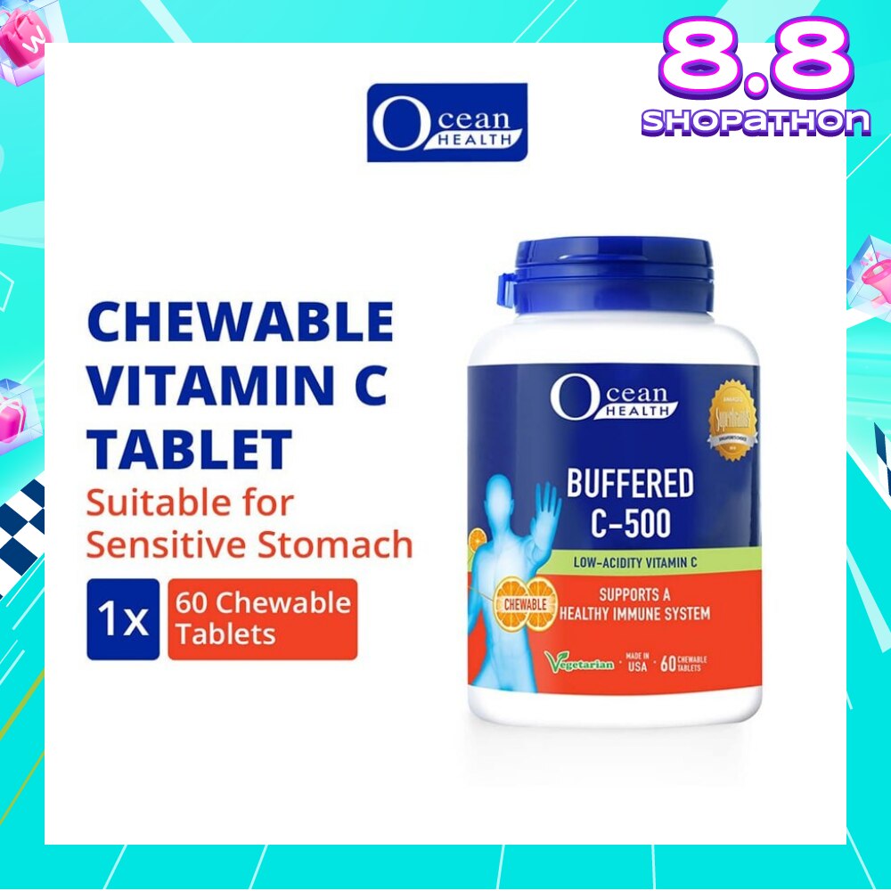 Buffered C-500 Chewable Tablet (For Immunity + Chewable Vitamin C Tablet + Vegetarian) 60s