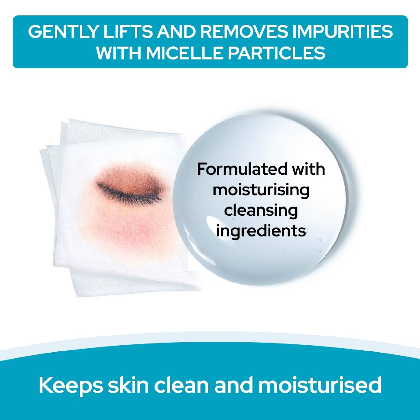 Micellar Makeup Remover Large Sebun Cleansing Sheet 10s
