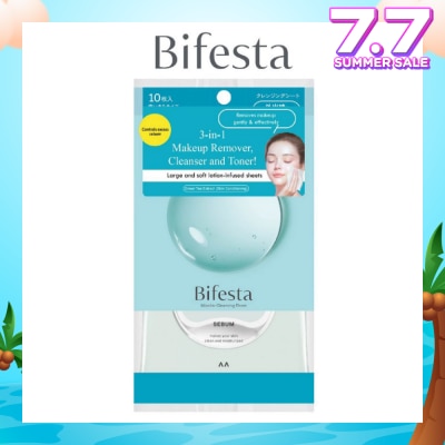 BIFESTA Micellar Makeup Remover Large Sebun Cleansing Sheet 10s