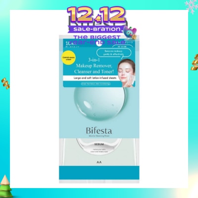 BIFESTA Micellar Makeup Remover Large Sebun Cleansing Sheet 10s