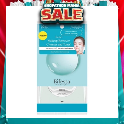 BIFESTA - Micellar Makeup Remover Large Sebun Cleansing Sheet 10s
