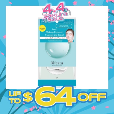 BIFESTA - Micellar Makeup Remover Large Sebun Cleansing Sheet 10s