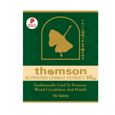 THOMSON Activated Gingko Extract 40mg (Improve Blood Circulation High In Antioxidant) 120s