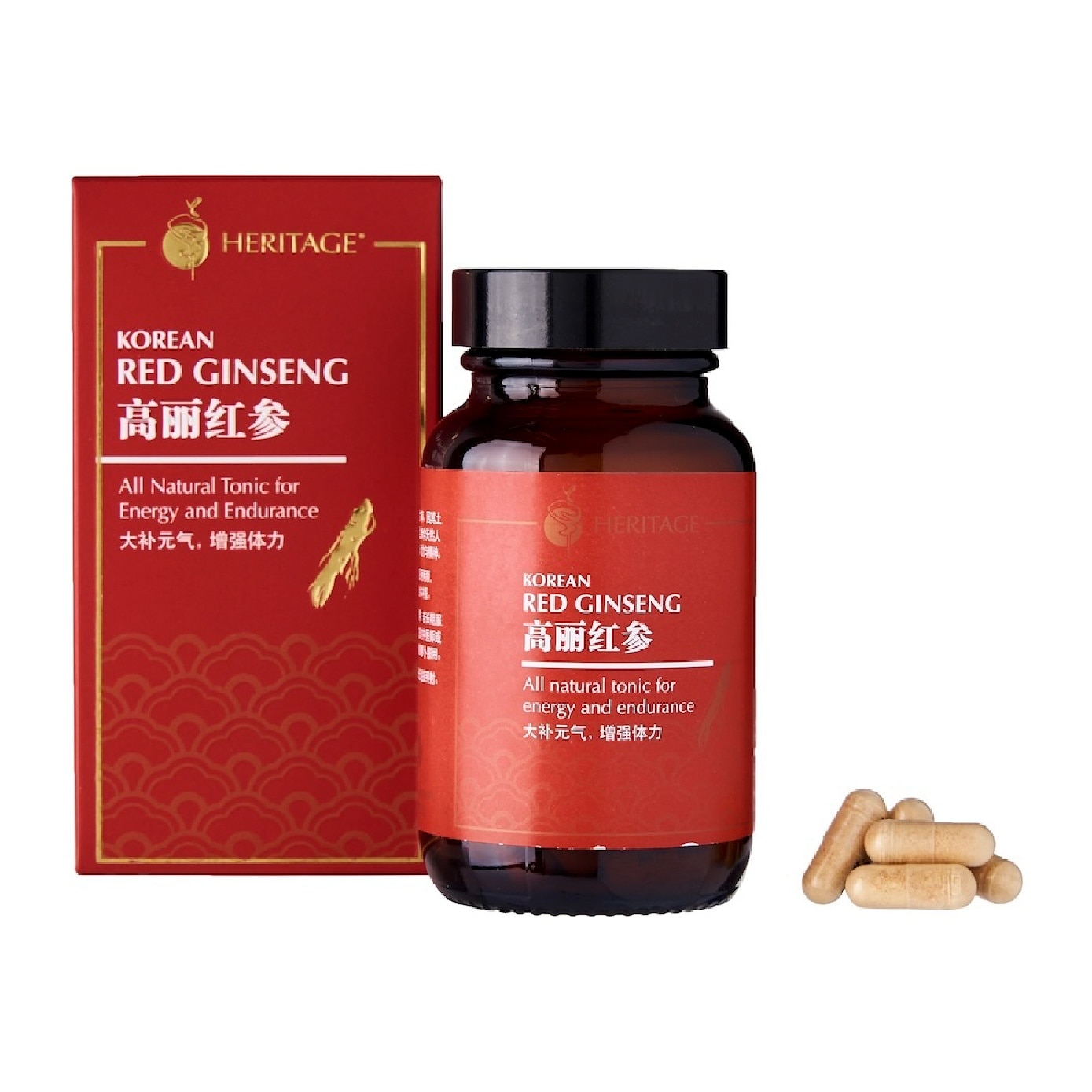 Korean Red Ginseng Vegicaps 60s image