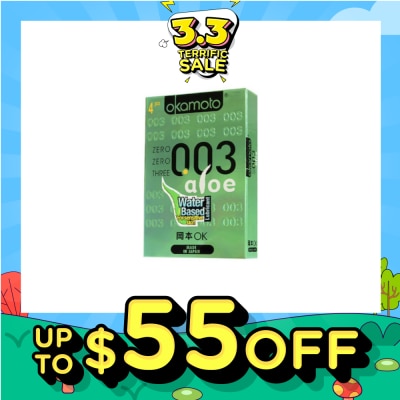 OKAMOTO® OKA 003 ALOE CONDOMS 4'S