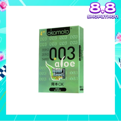 OKAMOTO® OKA 003 ALOE CONDOMS 4'S
