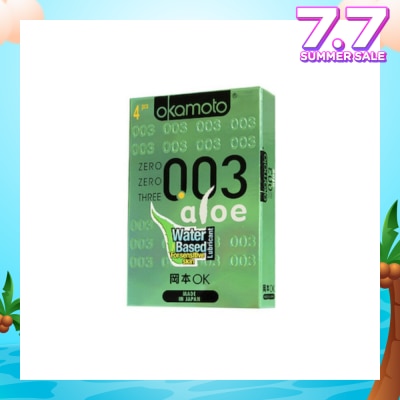 OKAMOTO® OKA 003 ALOE CONDOMS 4'S