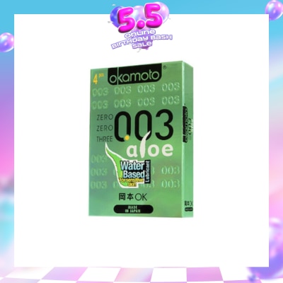 OKAMOTO® - OKA 003 ALOE CONDOMS 4'S
