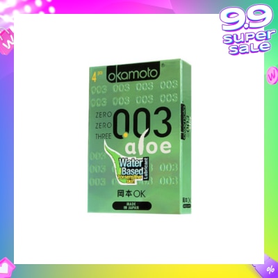 OKAMOTO® OKA 003 ALOE CONDOMS 4'S
