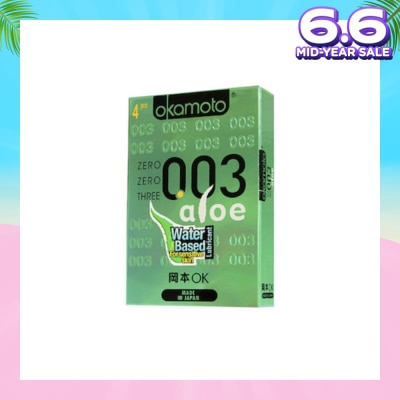 OKAMOTO® OKA 003 ALOE CONDOMS 4'S