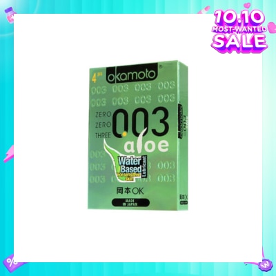 OKAMOTO® OKA 003 ALOE CONDOMS 4'S