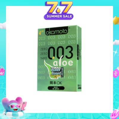OKAMOTO® - OKA 003 ALOE CONDOMS 4'S