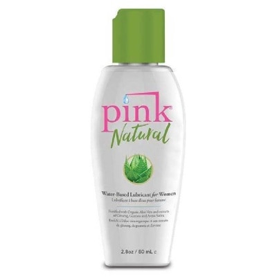 PINK Natural Water Based Lubricant for Women (With Aloe Vera & Ginseng  Extract) 80ml | Sexual Wellness