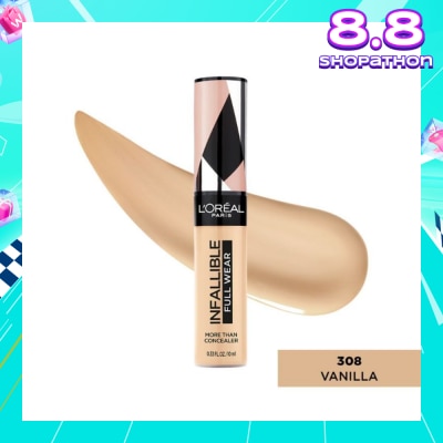 L'OREAL PARIS MAKEUP Infallible Full Wear Liquid Concealer 308 Vanilla
