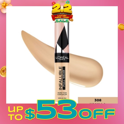 L'OREAL PARIS MAKEUP Infallible Full Wear Liquid Concealer 308 Vanilla