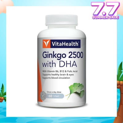 VITAHEALTH Ginkgo 2500 with DHA 60s