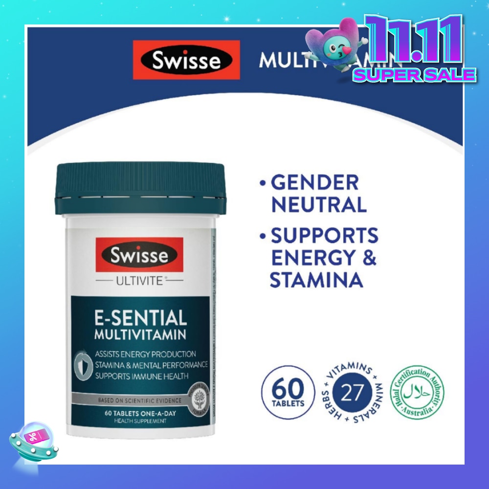 Ultivite E-Sential Multivitamin Capsule (For Maintaining Mental Performance And Immune System) 60s (Expiry: Jul`2026)