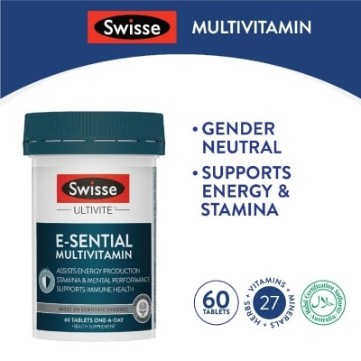 SWISSE Ultivite E-Sential Multivitamin Capsule (For Maintaining Mental Performance And Immune System) 60s