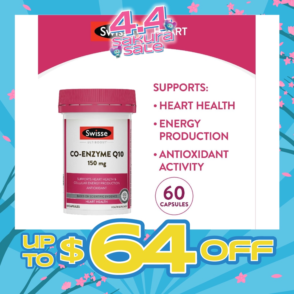 Ultiboost Co-Enzyme Q10 Capsule (For Maintaining Heart & Cardiovascular Health) 60s