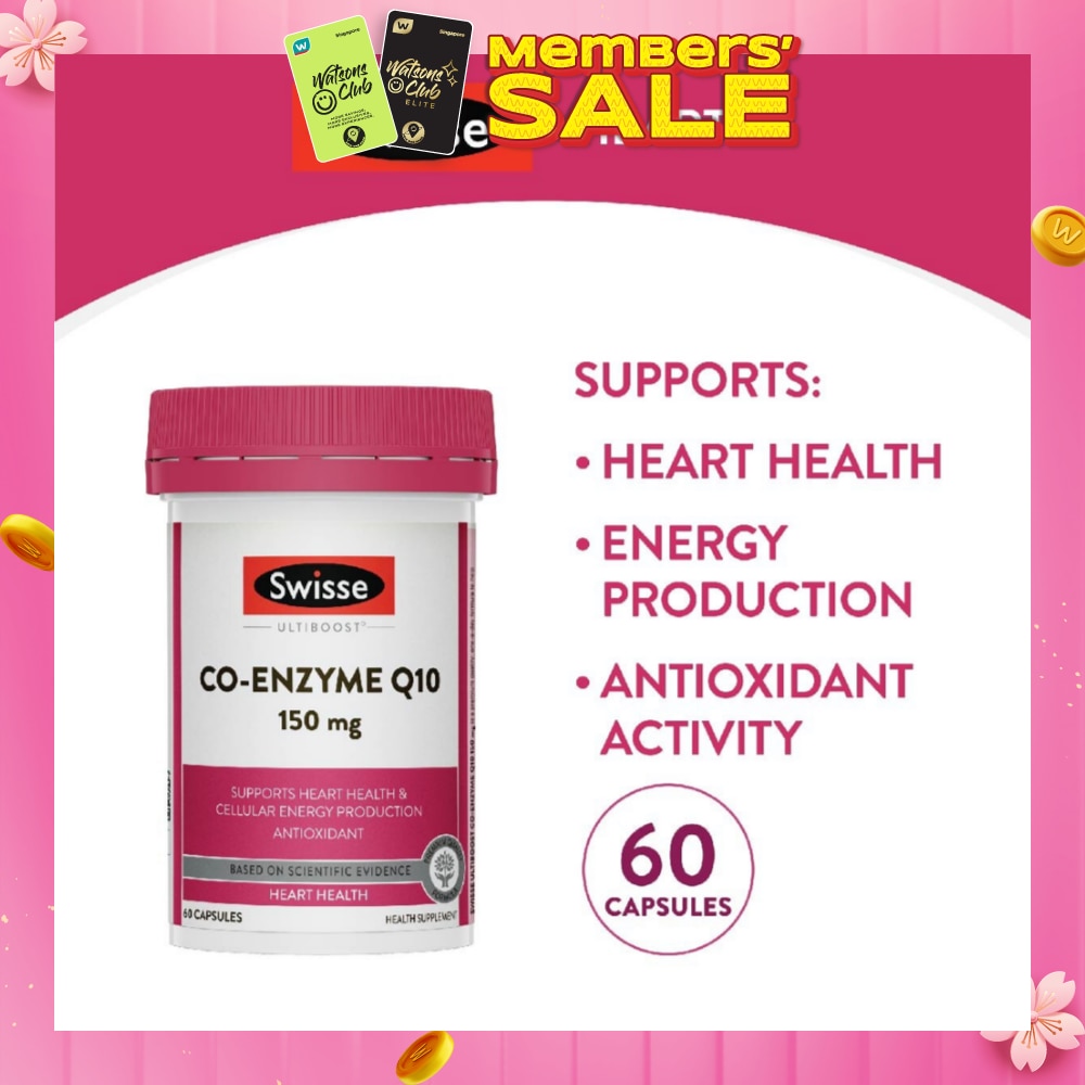 Ultiboost Co-Enzyme Q10 Capsule (For Maintaining Heart & Cardiovascular Health) 60s