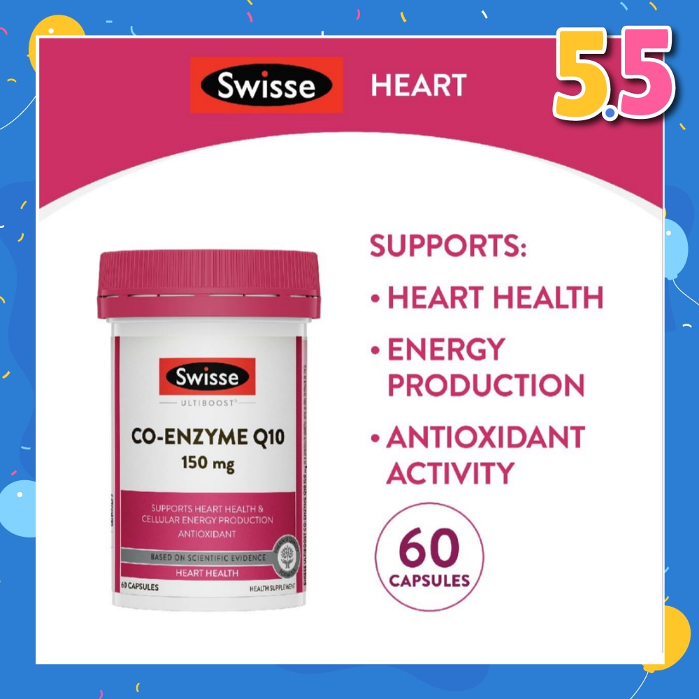 Ultiboost Co-Enzyme Q10 Capsule (For Maintaining Heart & Cardiovascular Health) 60s