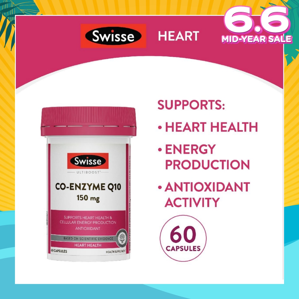 Ultiboost Co-Enzyme Q10 Capsule (For Maintaining Heart & Cardiovascular Health) 60s
