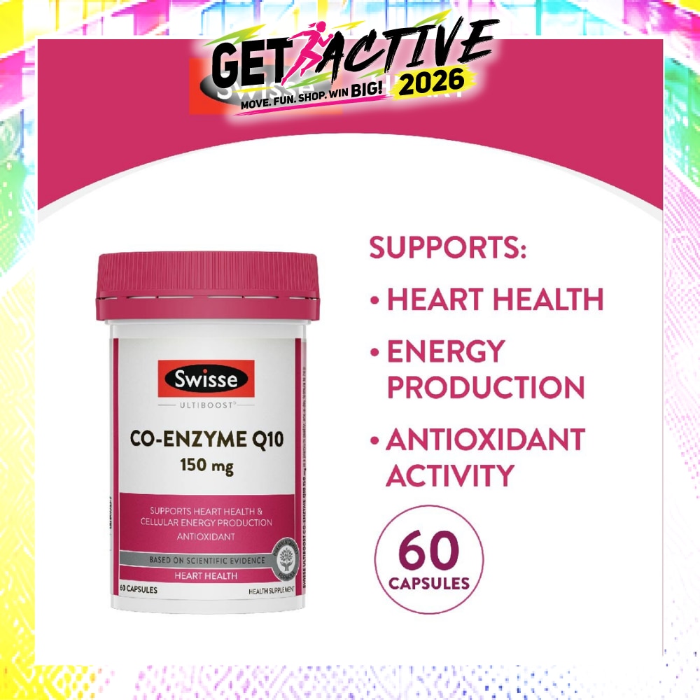 Ultiboost Co-Enzyme Q10 Capsule (For Maintaining Heart & Cardiovascular Health) 60s image