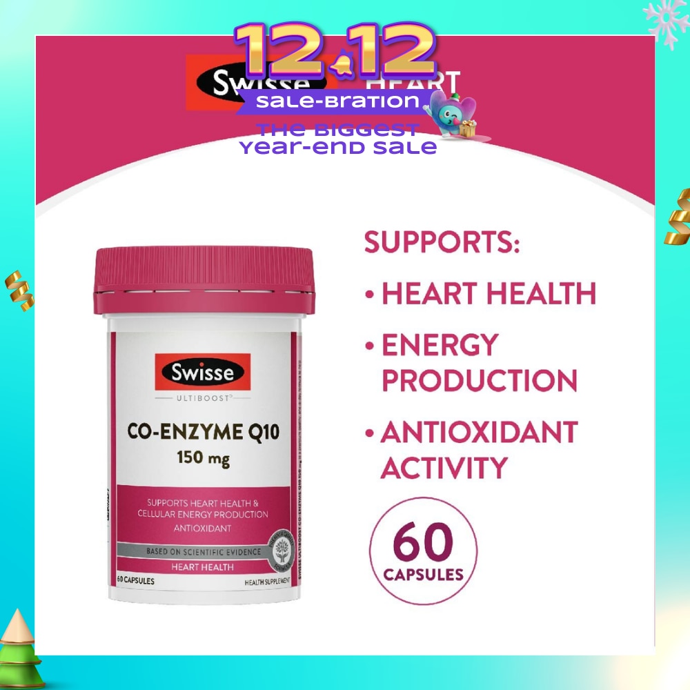 Ultiboost Co-Enzyme Q10 Capsule (For Maintaining Heart & Cardiovascular Health) 60s