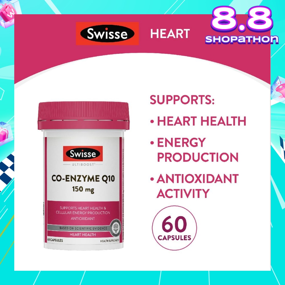 Ultiboost Co-Enzyme Q10 Capsule (For Maintaining Heart & Cardiovascular Health) 60s