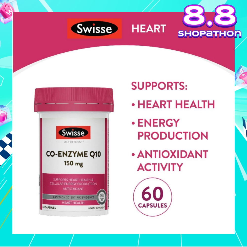 Ultiboost Co-Enzyme Q10 Capsule (For Maintaining Heart & Cardiovascular Health) 60s