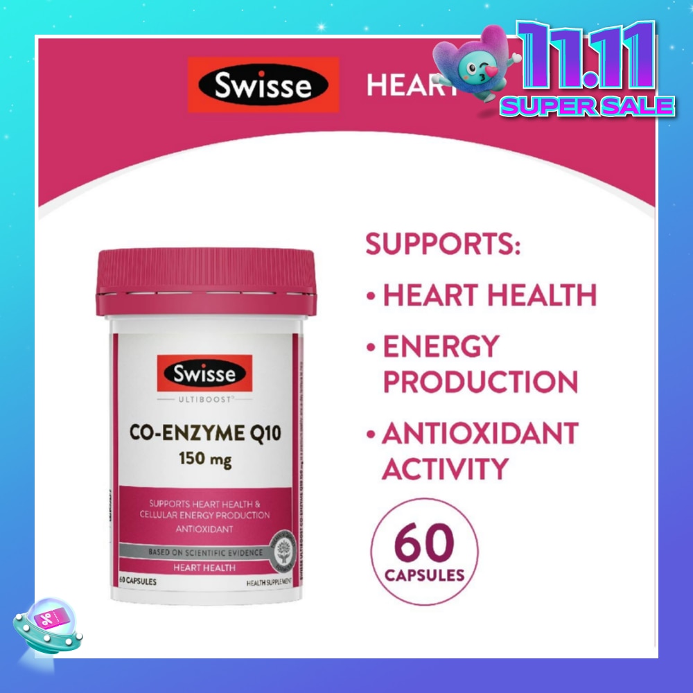 Ultiboost Co-Enzyme Q10 Capsule (For Maintaining Heart & Cardiovascular Health) 60s