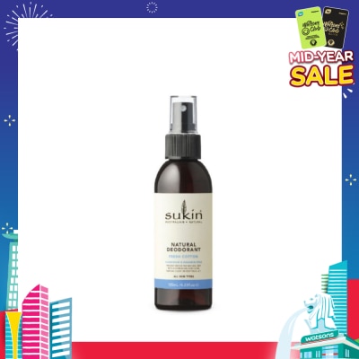 SUKIN Sukin Fresh Cotton Natural Deodorant 125ml