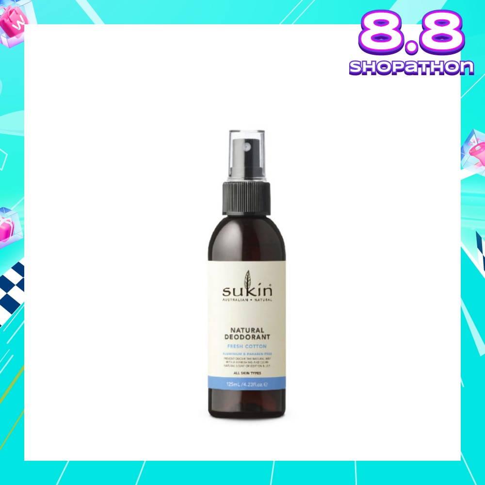Sukin Fresh Cotton Natural Deodorant 125ml