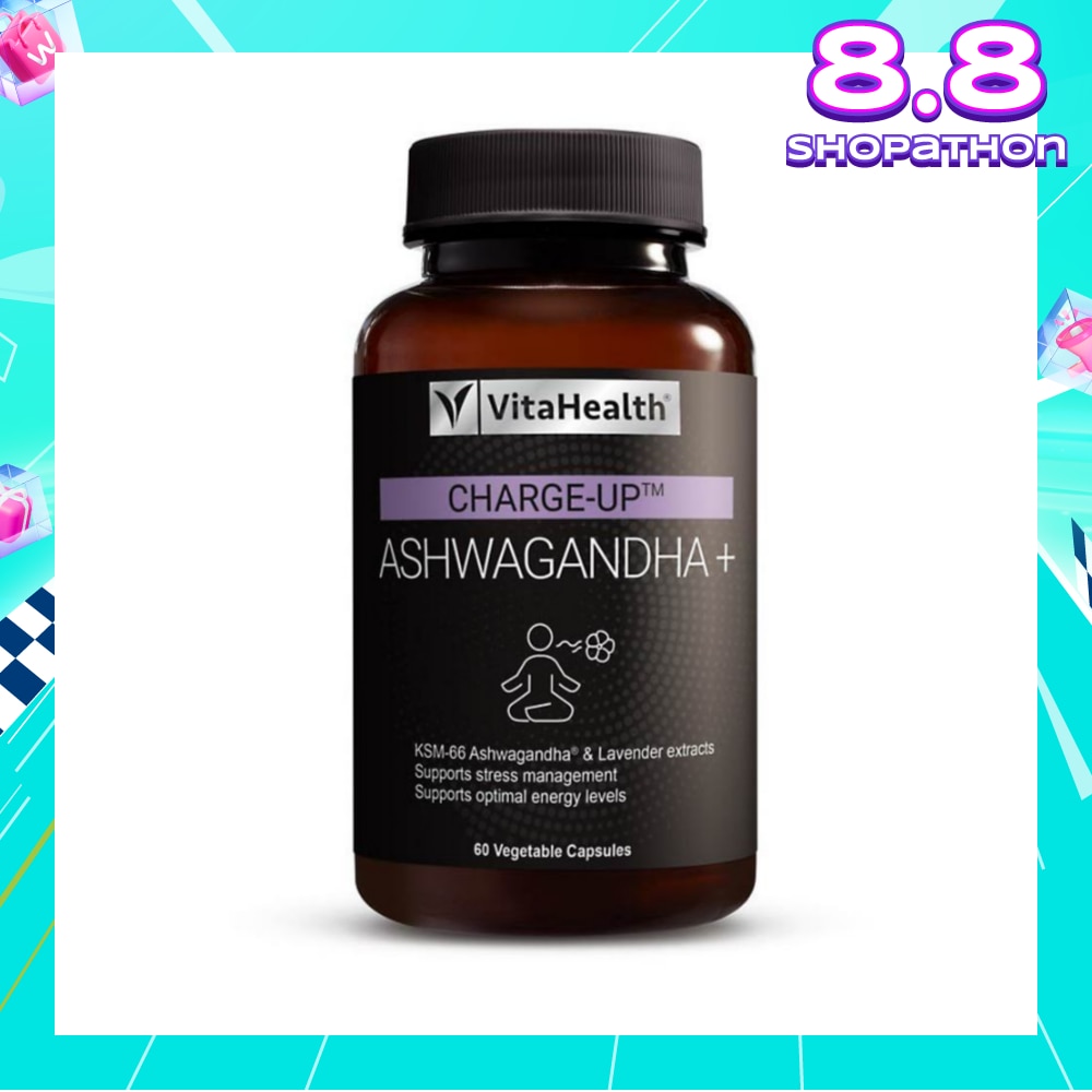 CHARGE-UP Ashwagandha+ Vegetable Capsule (Support Stress Management & Optimal Energy Level) 60s