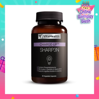 VITAHEALTH CHARGE-UP Sharp3n Vegetable Capsule (Support Cognitive Function & Memory) 60s
