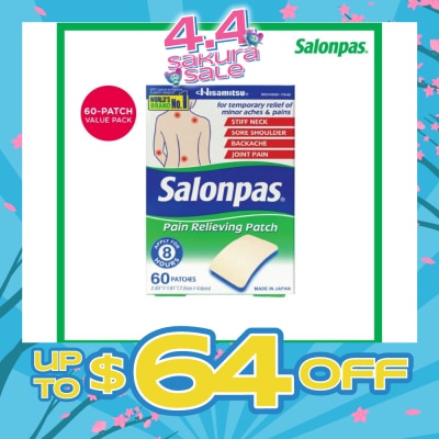 SALONPAS® - Pain Relieving Patch (For Temporary Relief of Minor Aches & Pains) 60s