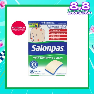 SALONPAS® Pain Relieving Patch (For Temporary Relief of Minor Aches & Pains) 60s