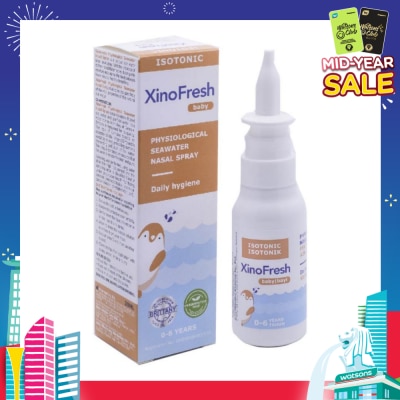 XINOFRESH Physiological Seawater Nasal Spray Baby (Suitable for 0 to 6yrs Old) 30ml
